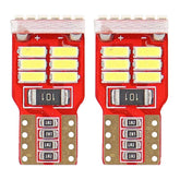 Бели LED крушки W5W T10 с 18 бр. 4014 диода