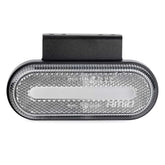 Овален комплект бели LED габаритни светлини – изглед отпред
