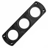 Черна панелна рамка с три отвора за автомобилни аксесоари