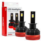 LED крушки H3 X3 серия – комплект, изглед отпред
