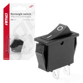 Правоъгълен черен превключвател 12 V 20 A с функция ON/OFF