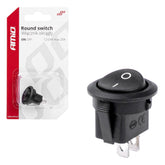 Кръгъл черен превключвател 12 V 20 A
