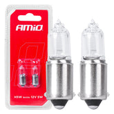 Халогенни крушки H5W 12V 5W BAX9S, 2 бр.