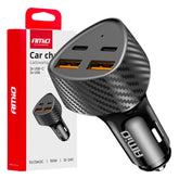 Автомобилно зарядно 50W с два USB-A и два USB-C порта