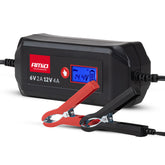 Digital batterilader til 6 V og 12 V WET-, AGM- og GEL-batterier