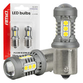 LED-pære BA15S/P21W med hvidt lys