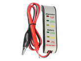 12V тестер за акумулатор и алтернатор с щипка тип крокодил и сонда