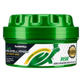 Turtle Wax Super Hard Shell-pasta-voks 397 g, car wax for shine and protection in a green jar.