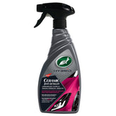 Turtle Wax HS Ceramic 3in1 Detailer 500ml spray bottle for car maintenance and shine enhancement.