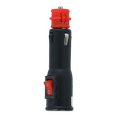 Carpoint 12/24V щепсел за автомобилна запалка с бутон за включване/изключване 8A