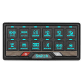 RGB 12-позиционен switch panel с тъч управление – 12V / 24V контролен панел