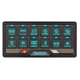 RGB 12-позиционен switch panel с тъч управление – 12V / 24V контролен панел