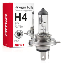 H4 халогенна крушка 24 V 75/70 W с UV филтър