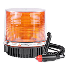 Strobe LED-advarselslampe på 12 V med orange lys