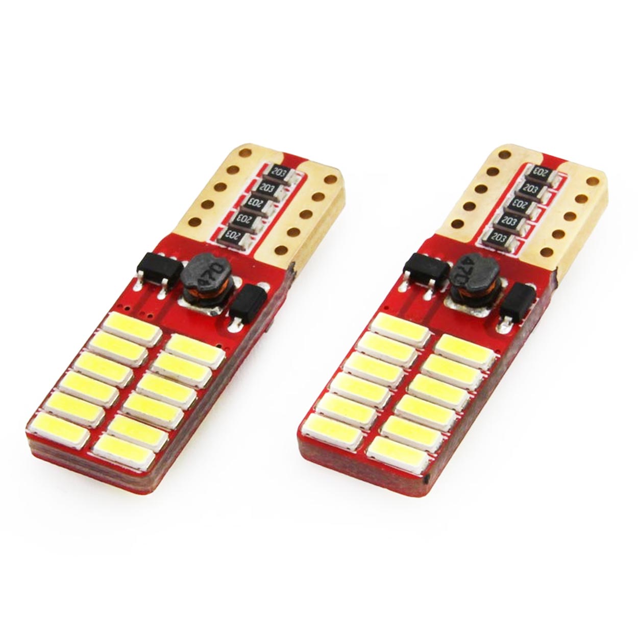 LED CANBUS T10e W5W-pære med 5600 K hvidt lys