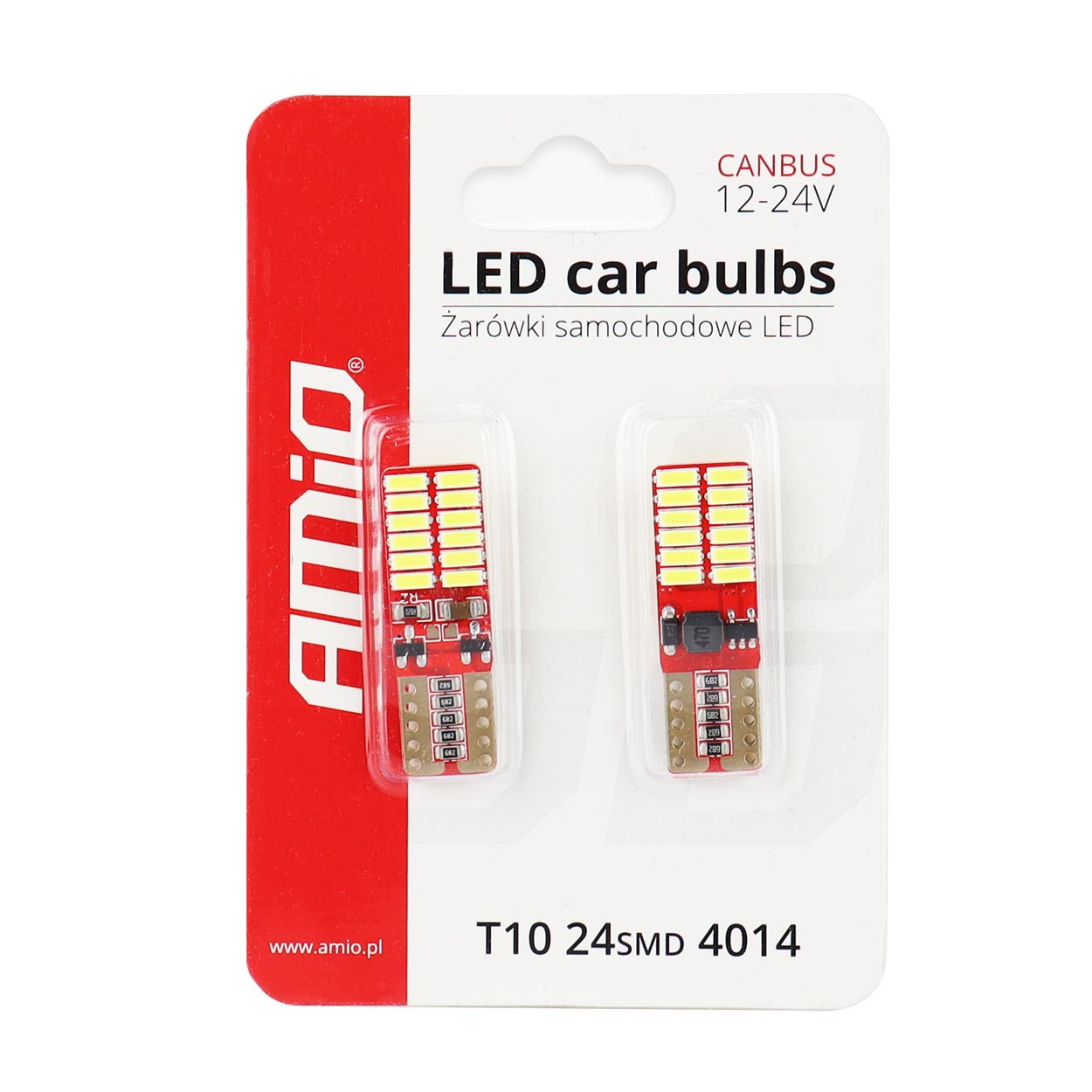 LED CANBUS T10e W5W-pære med kompakte mål