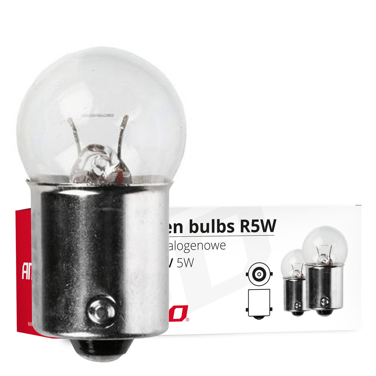Халогенни крушки R5W с цокъл BA15s, 12 V и 5 W