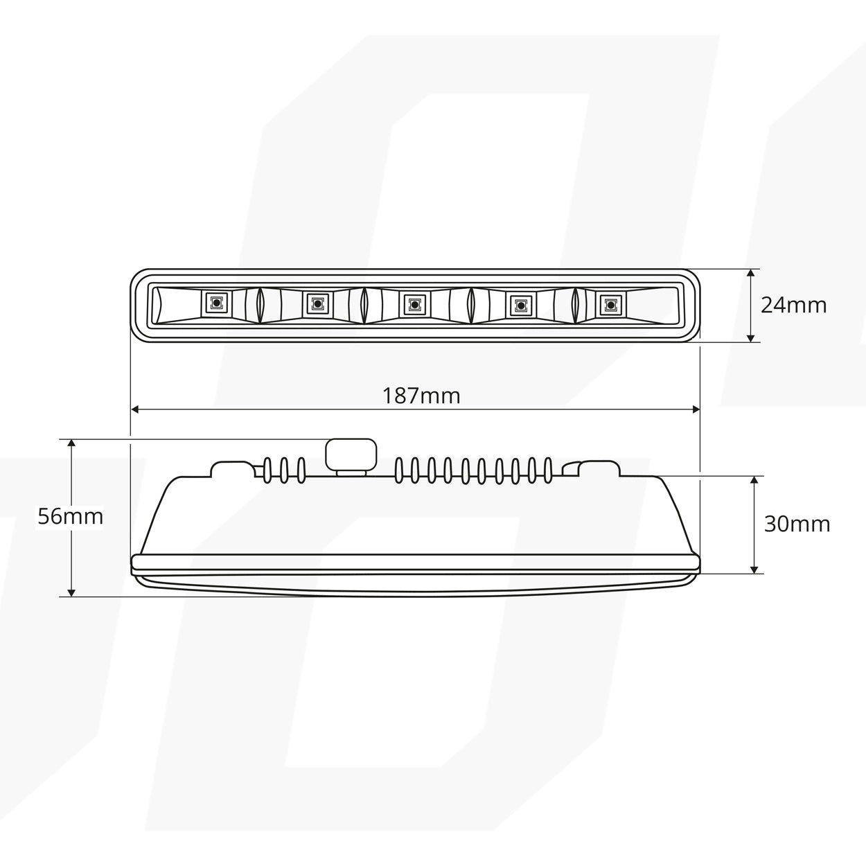 Дневни светлини DRL 501HP за монтаж в тесни отвори