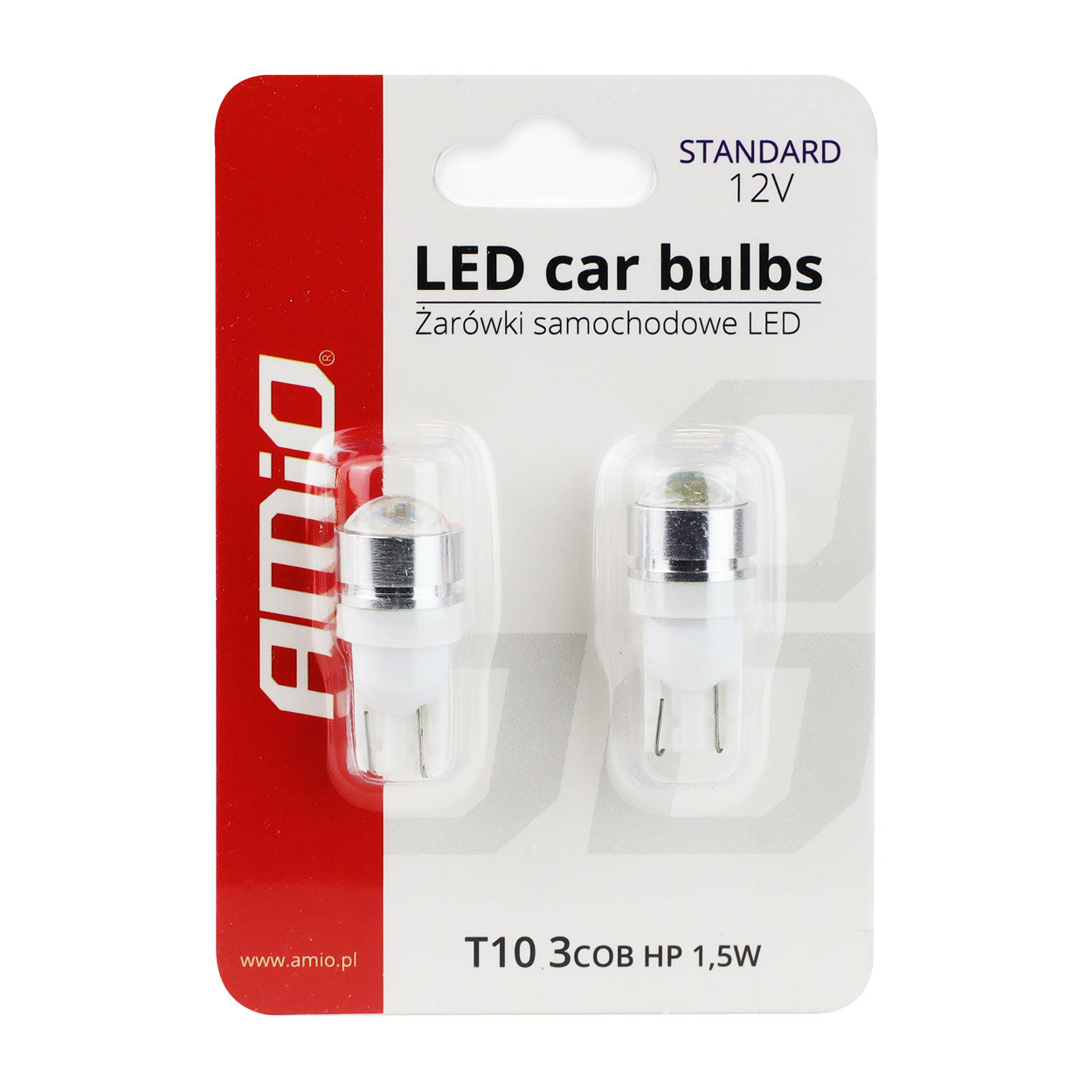 T10 W5W LED крушка с леща