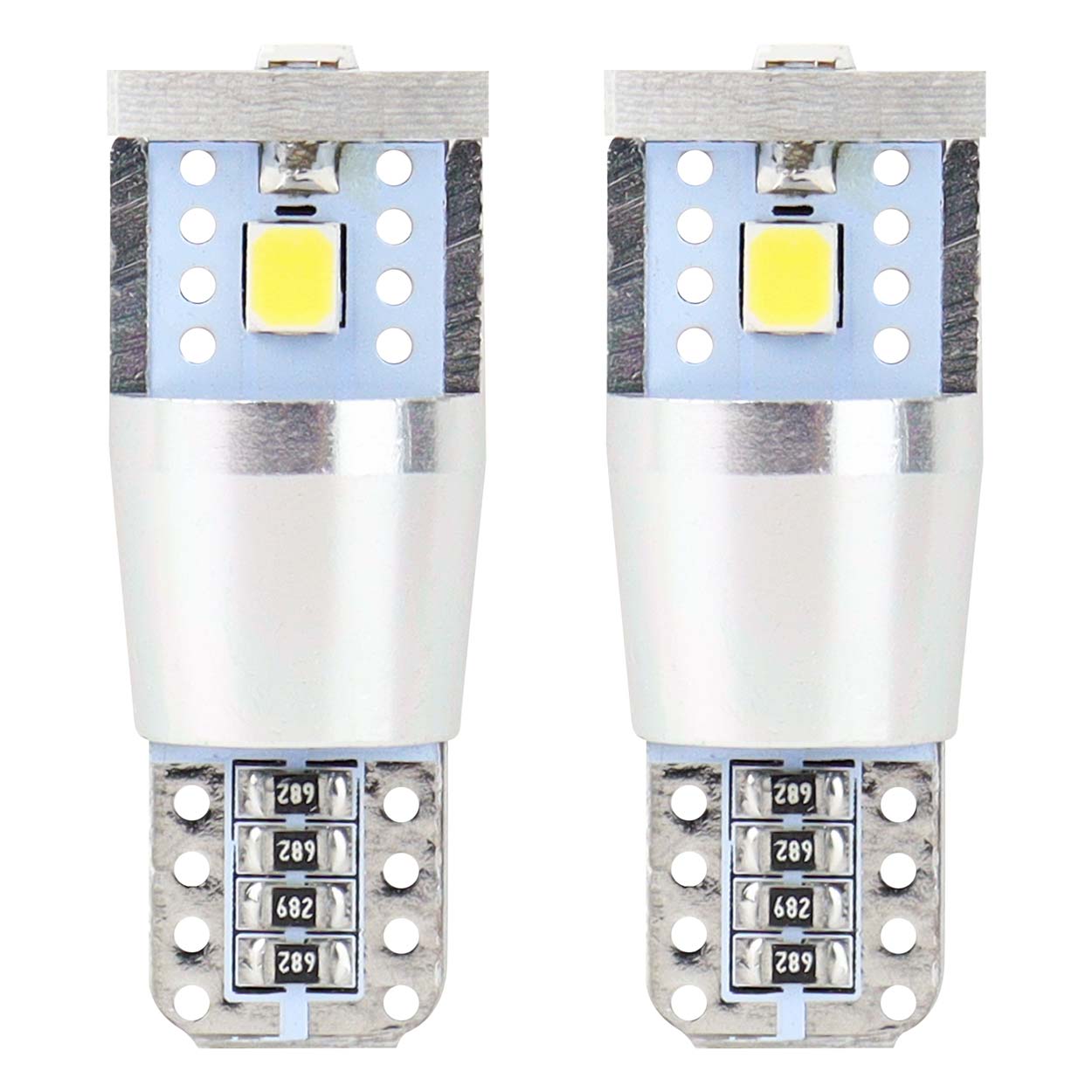LED крушка T10e W5W с CANBUS и бяла светлина