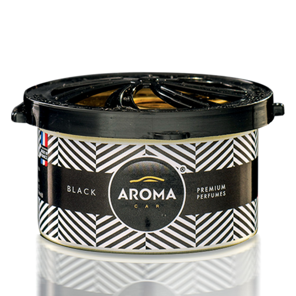 Aroma Car Prestige Organic Black автомобилен ароматизатор в черна кутийка
