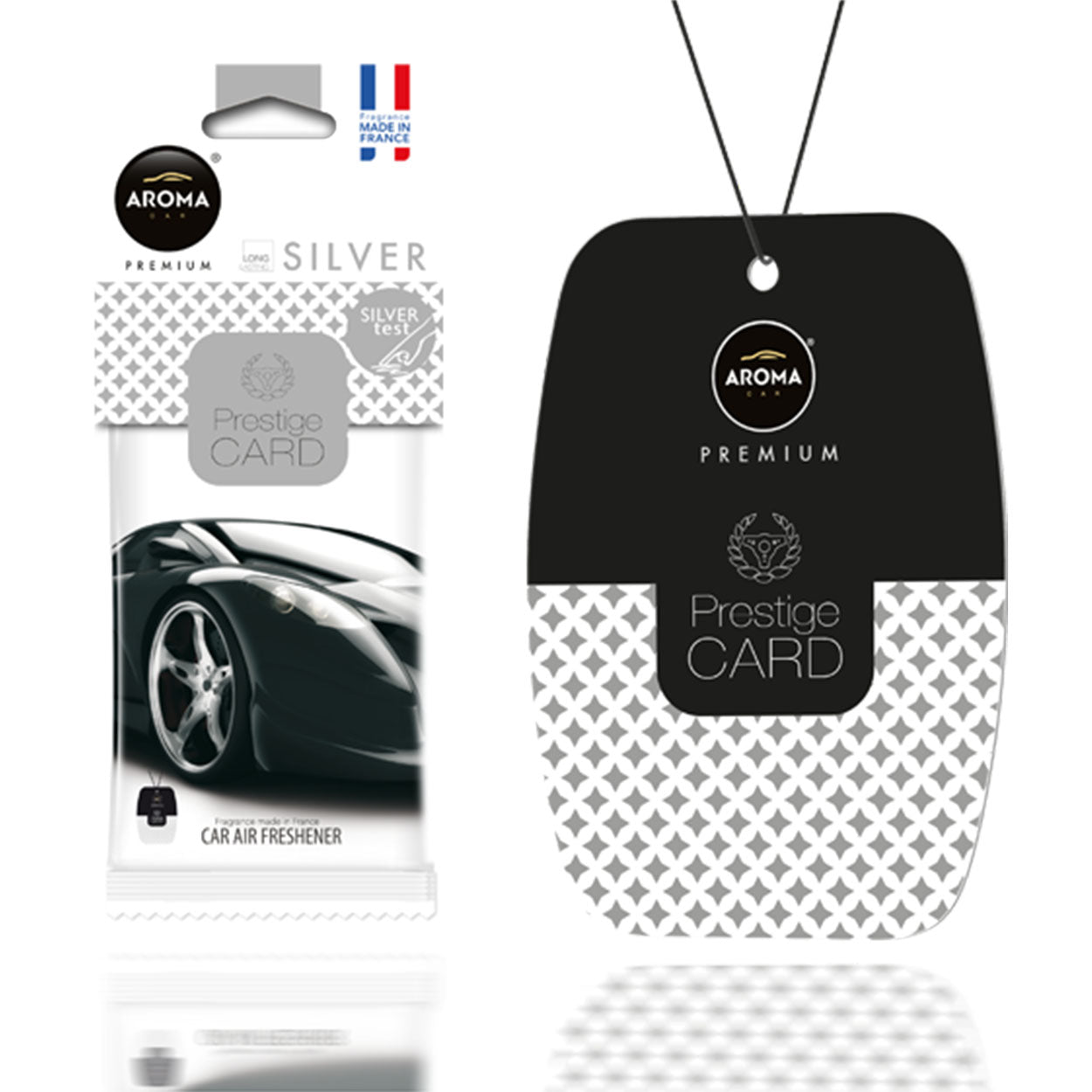 Aroma Prestige Card Silver висящ ароматизатор за кола