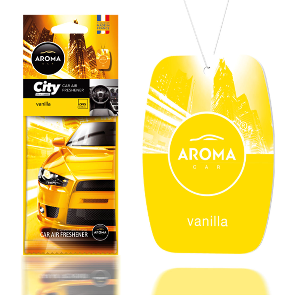 Aroma Car City Card автомобилен ароматизатор с аромат на ванилия