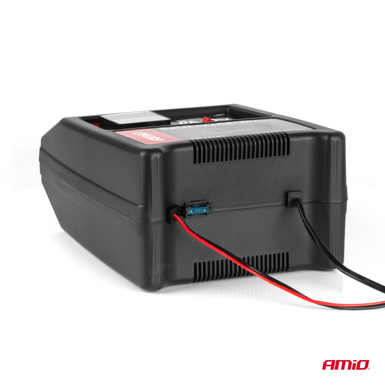 Batterioplader med ladeterminaler til 12 V batterier