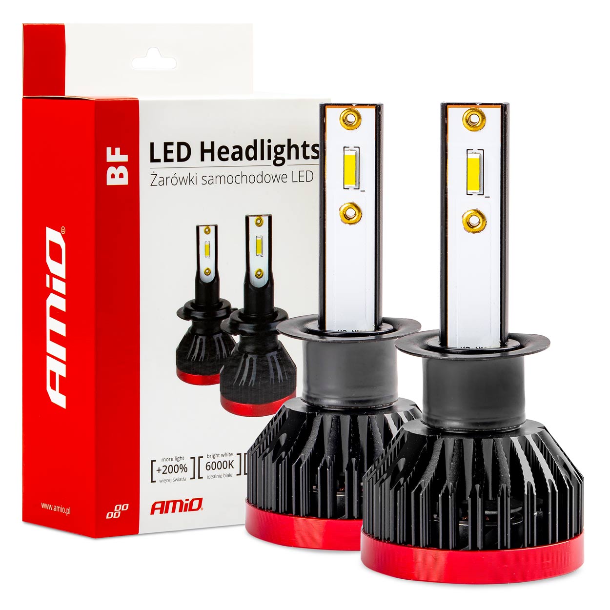 H1 LED-forlygtepærer med 6000K lysfarve