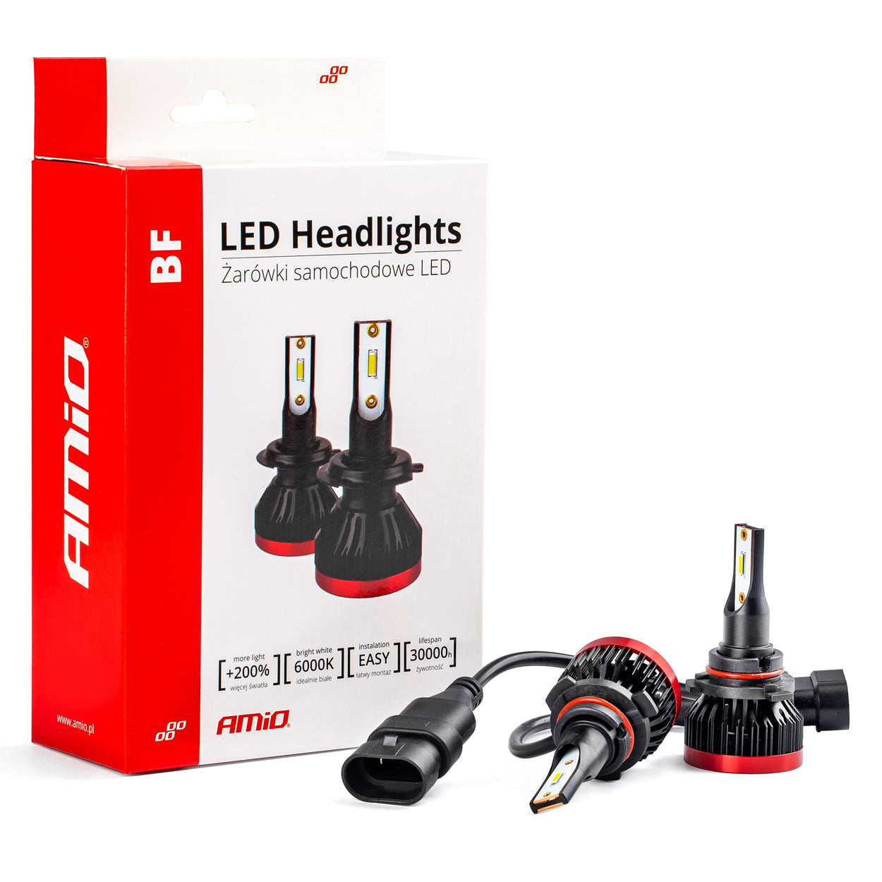 LED-forlygter med 6000K lysfarve til HB4 9006