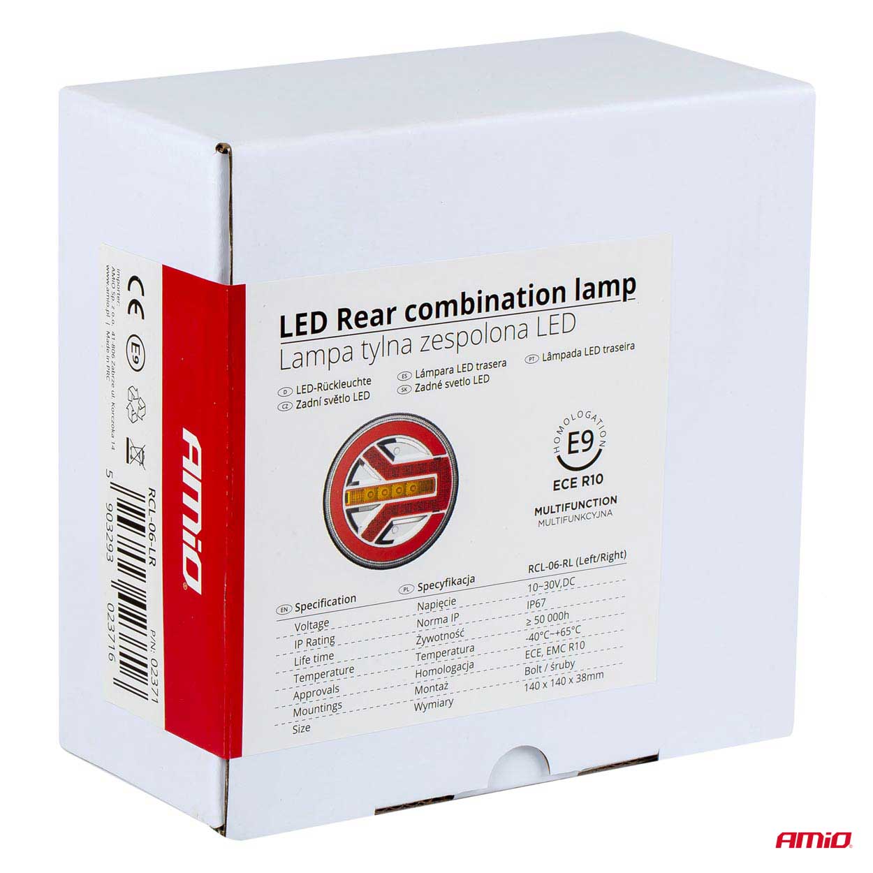 LED-baglygte med tæthedsgrad IP67