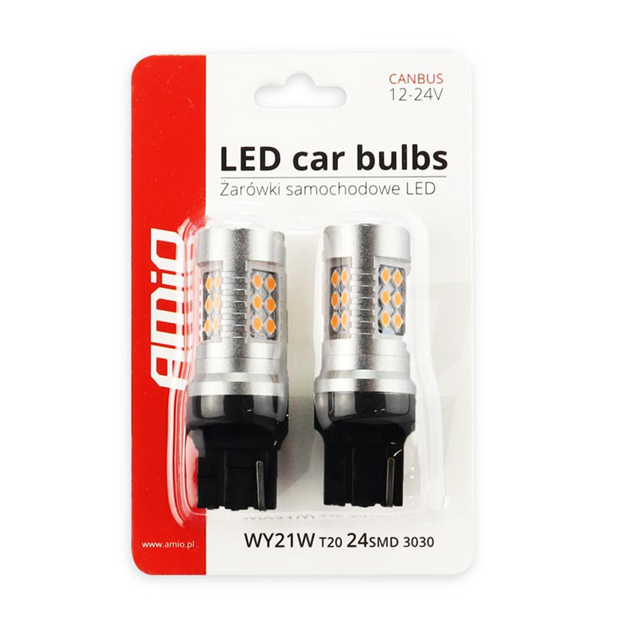 LED-pære T20 7440 WY21W med 800 lm