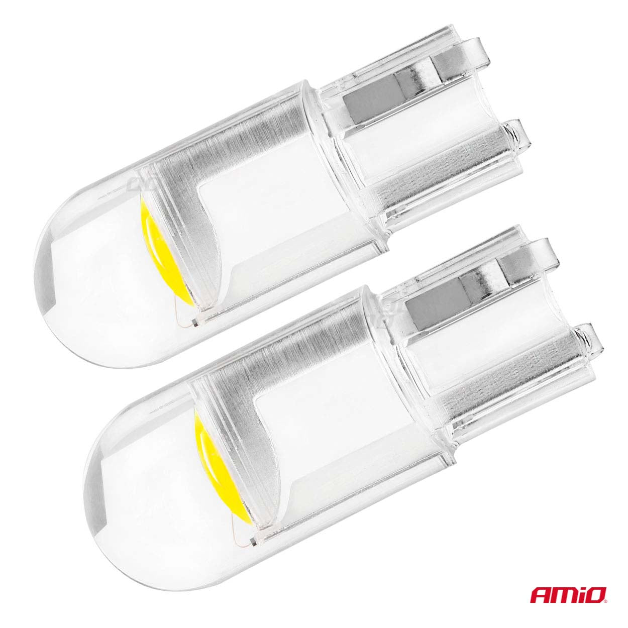 T10 W5W COB LED крушка, видяна отстрани