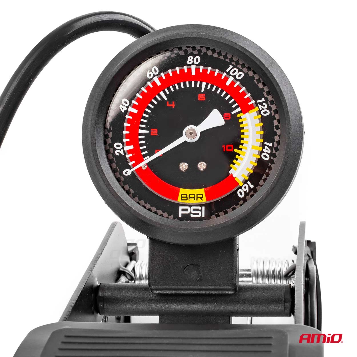 Foldbar fodpumpe med manometer