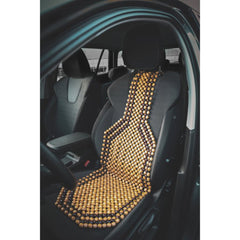 Carpoint класическа седалкова подложка с дървени мъниста 126x39 см 