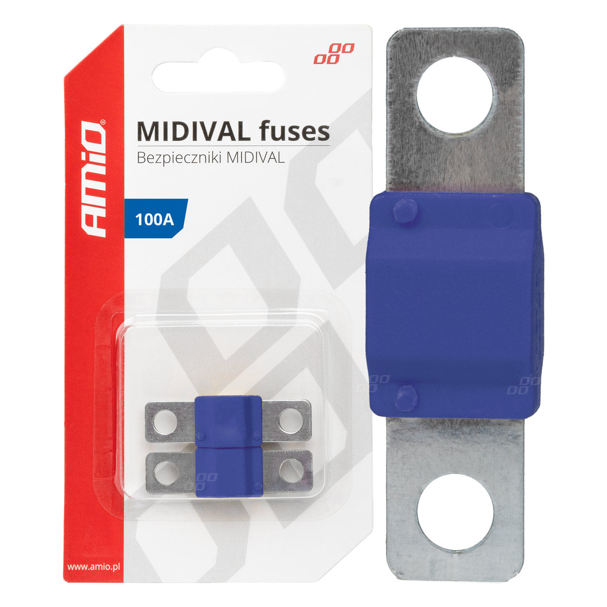 MIDIVAL sikringer 100 A i blisterpakke