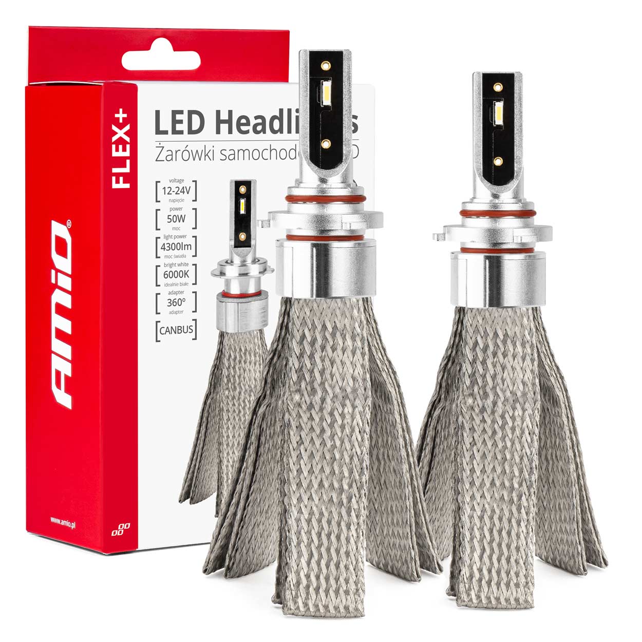 LED-pærer FLEX+ til HB3 9005, HIR1 9011 og H10