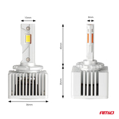 LED-forlygter med 6000K farvetemperatur