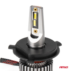 LED-forlygter H4/H19 med aftagelig monteringsadapter