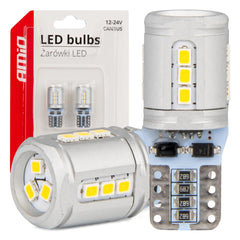T10 W5W LED-pære med hvidt 6000K lys