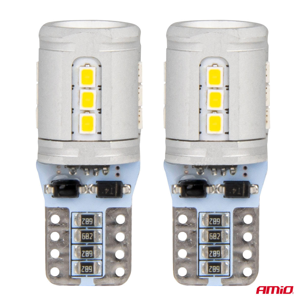 T10 W5W LED-pærer med SMD 2016-LED'er
