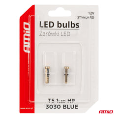 T5 LED-belysning til 12 V med 0,5 W effekt