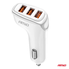 Billoader med tre USB-A-porte til 12–24 V