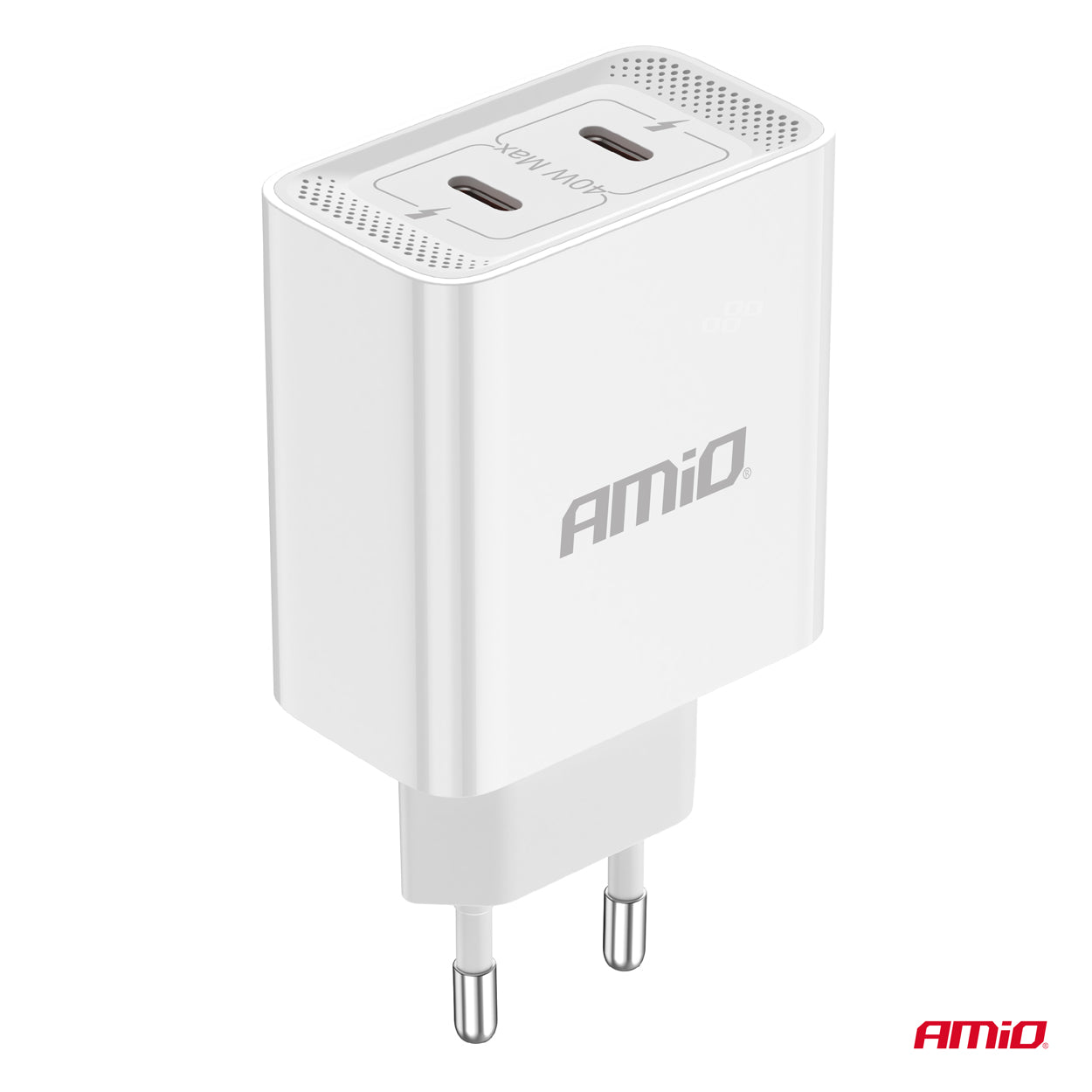 Vægoplader med to USB-C-udgange