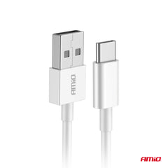 USB-A til USB-C kabel med opladning og dataoverførsel