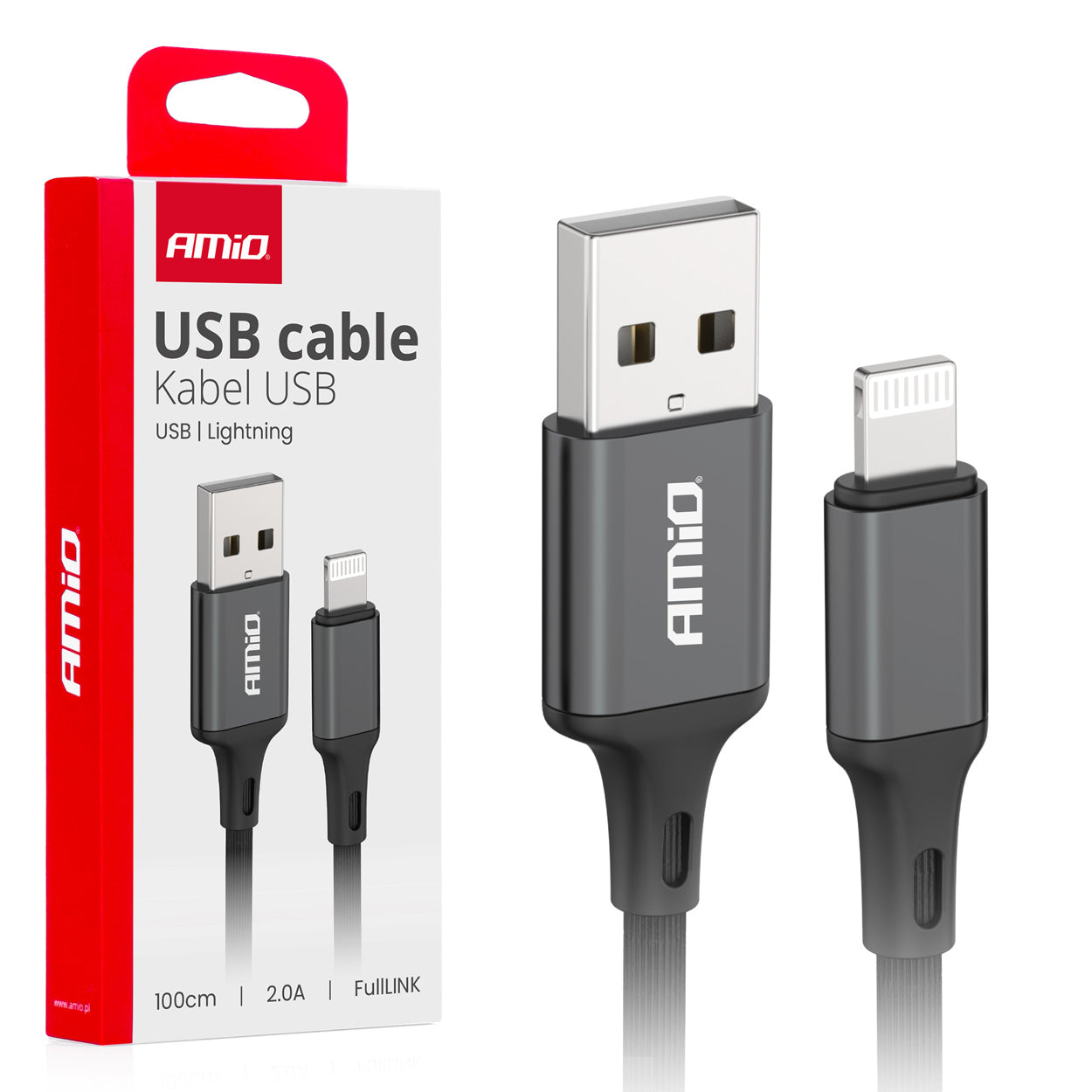USB-A til Lightning-kabel på 100 cm