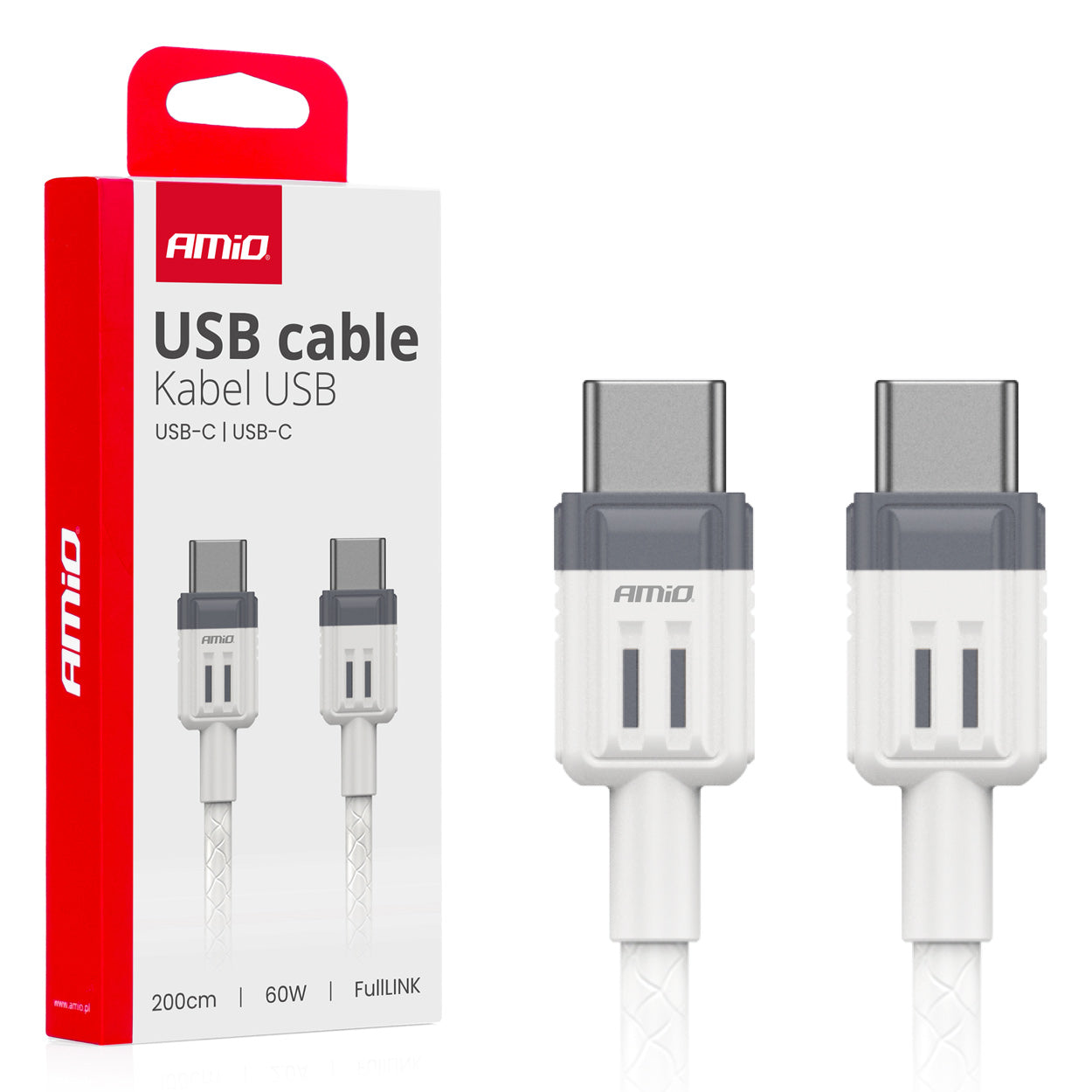 USB-C til USB-C-kabel på 200 cm