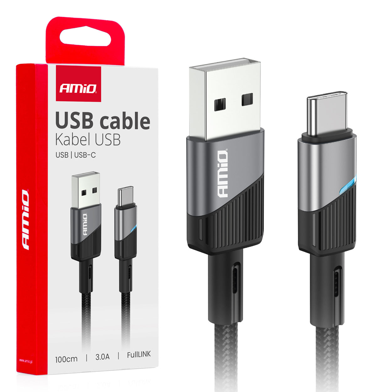 USB-A til USB-C-kabel på 100 cm