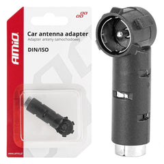Vinklet antenneadapter fra DIN til ISO