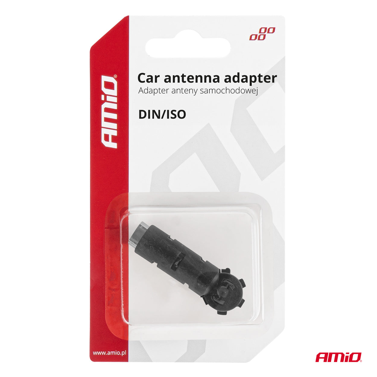 Vinklet DIN-ISO antenneadapter